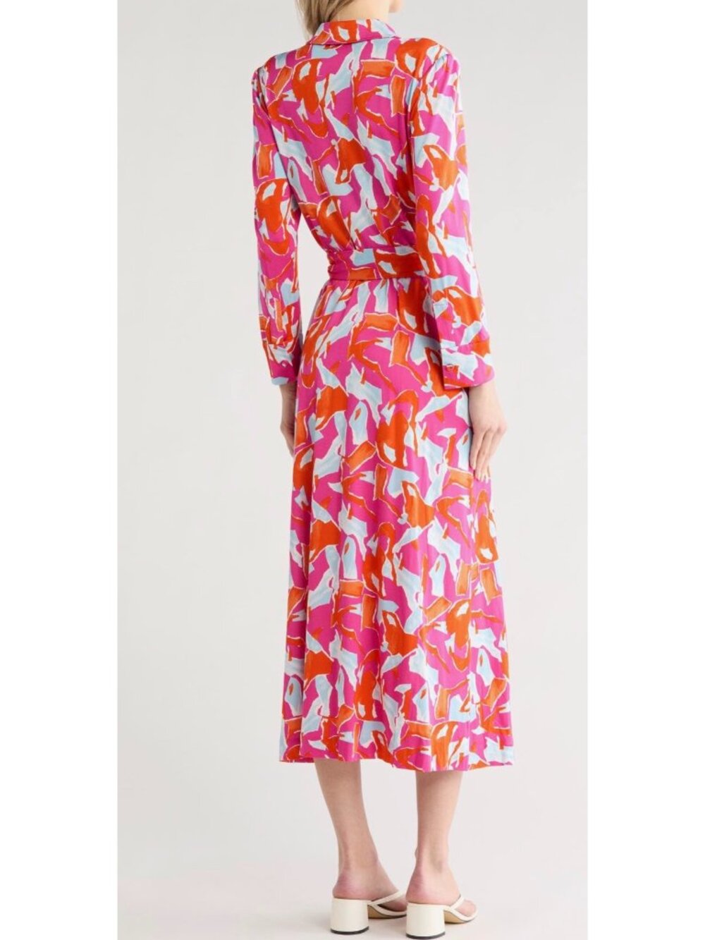 Diane von Furstenberg Sana Two pink wrap Dress size L - Picture 2 of 10